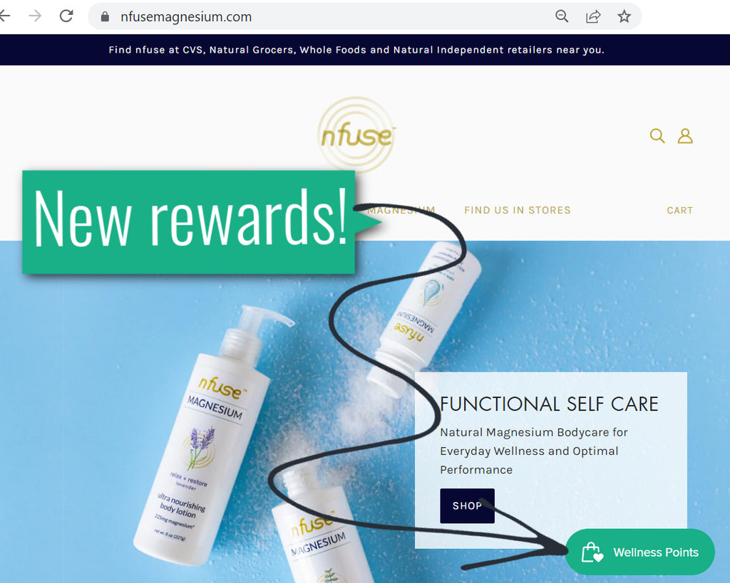 New rewards - Wellness Points from nfuse