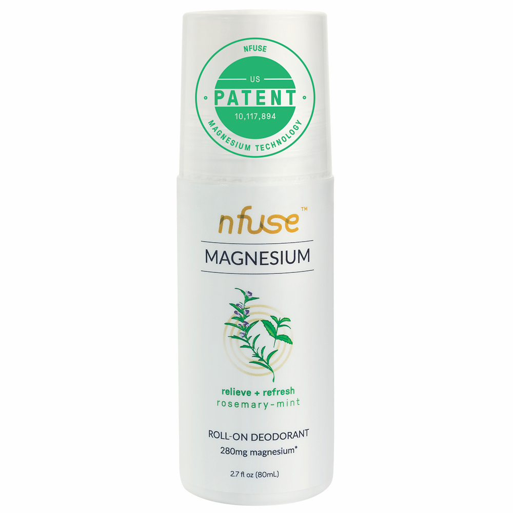 Rosemary Mint Natural Magnesium Roll On Deodorant | nfuse