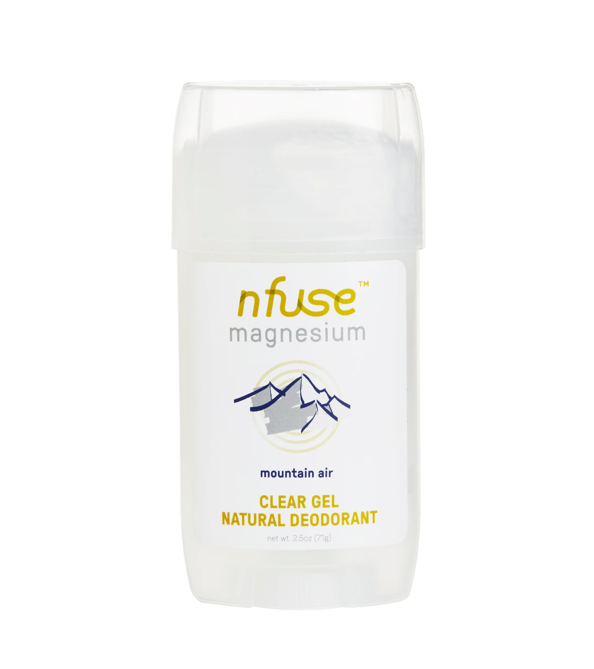 nfuse Natural Magnesium Gel Deodorant Mountain Air Peak Performance