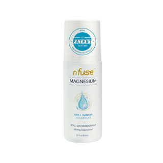 nfuse Magnesium Unscented Calm + Replenish Natural Roll On Deodorant