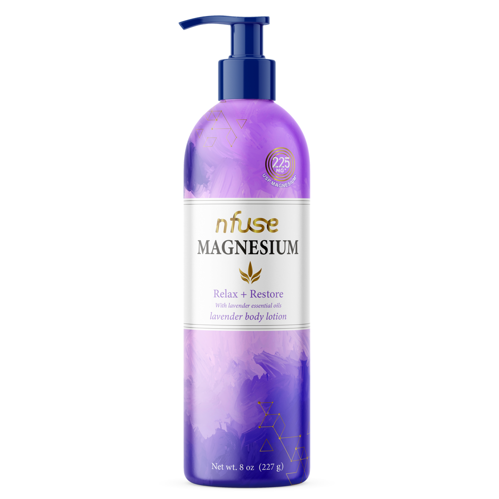 Lavender Topical Magnesium Lotion Relax + Restore nfuse